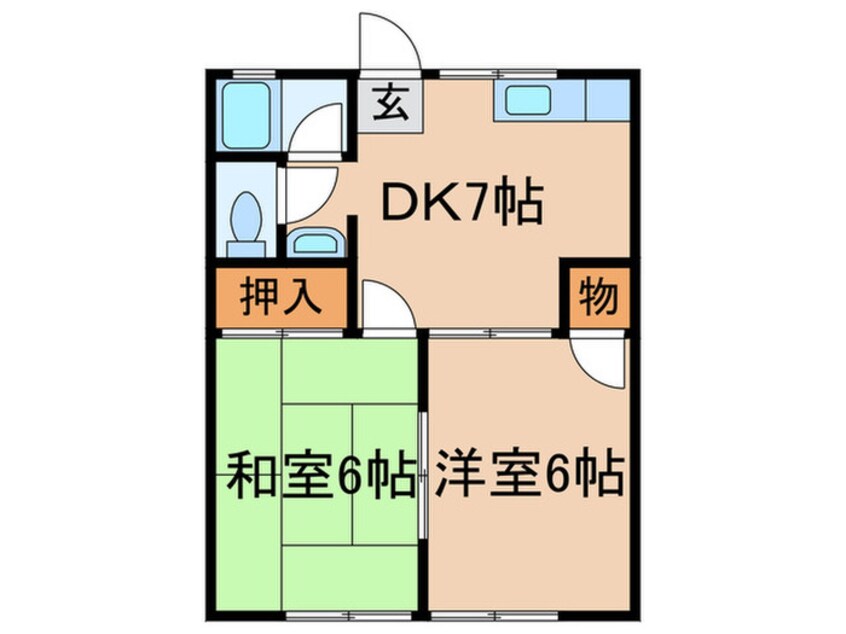 間取図 エクセランドタケノＢ