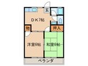 エクセランドタケノＢの間取図