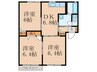レジデンスＩＮＮ　Ｂ棟 3DKの間取り