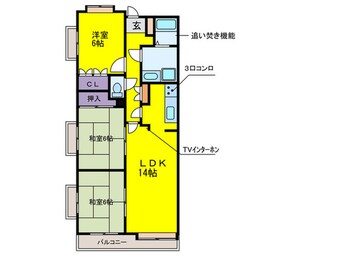 間取図 パークノヴァ春日原