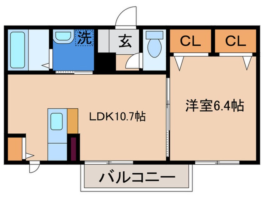 間取図 M.J.SKY　B棟