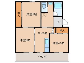 間取図 ビレッジハウス今宿3号棟