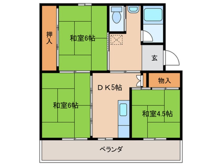 間取図 ビレッジハウス今宿3号棟