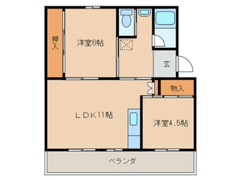 間取図 ビレッジハウス今宿3号棟