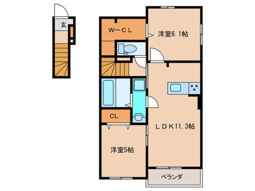 間取図 ジェネス光佑Ⅰ