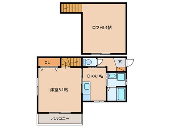 間取図 アルファ－レ姪浜駅南