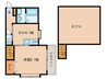 アルファ－レ姪浜駅南 1DKの間取り
