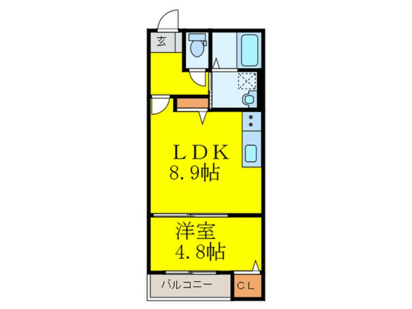 間取図 メゾンクレール博多南弐番館