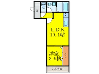間取図 メゾンクレール博多南弐番館