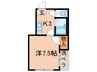 第５サンピア大石 1Kの間取り