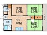 原口ビル 3DKの間取り