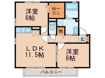 間取図 パークハイム皿山 Ａ