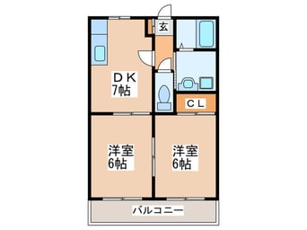 間取図 パナハイツ美しが丘南