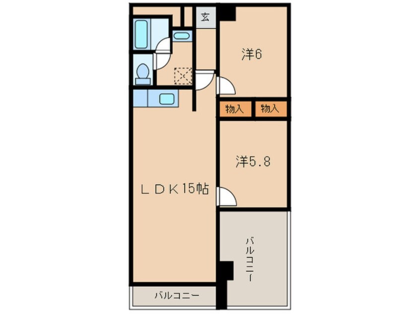 間取図 リビオンニュー中津口