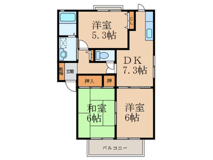 間取図 グランドメゾンⅡ Ｂ棟