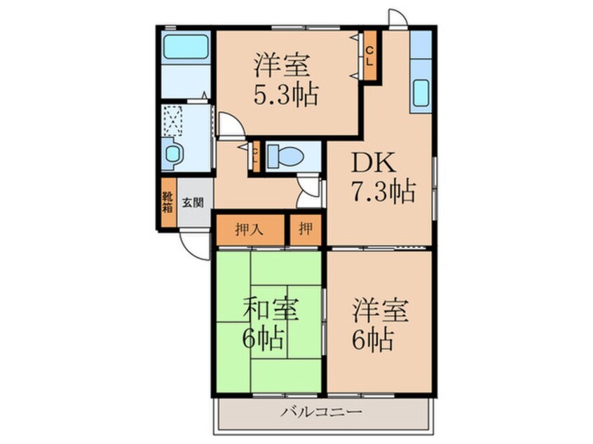 間取図 グランドメゾンⅡ Ｂ棟