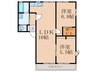 Ｋフラット　Ａ棟 2LDKの間取り