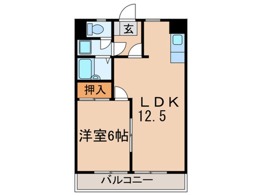 間取図 シャトレ岸ノ浦