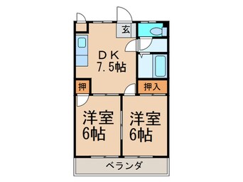 間取図 シャトレ岸ノ浦