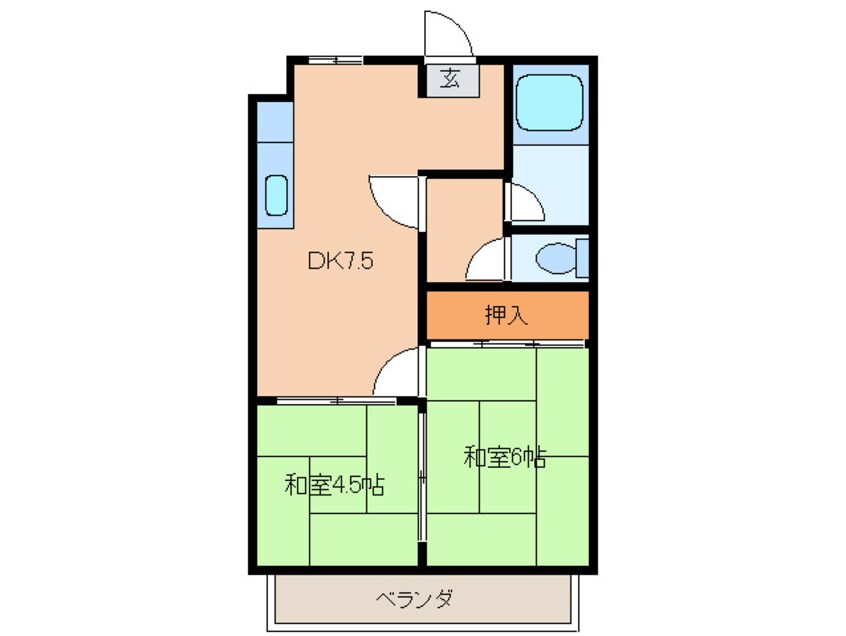 間取図 シャトレ苅田