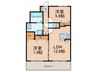 マンションR 2LDKの間取り
