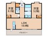 アジュール日吉町 2LDKの間取り