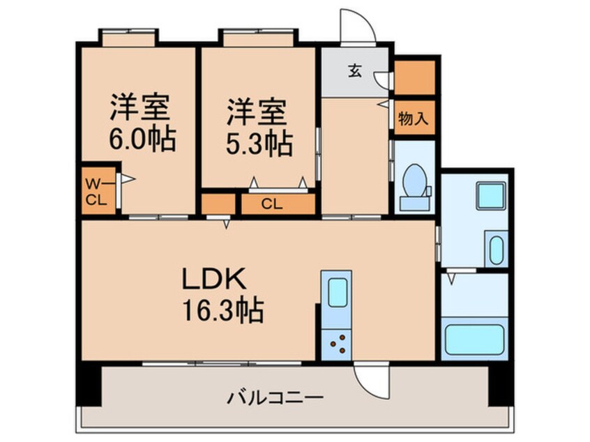 間取図 アジュール日吉町