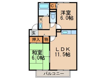 間取図 ウィルモアＷＡＤＡ