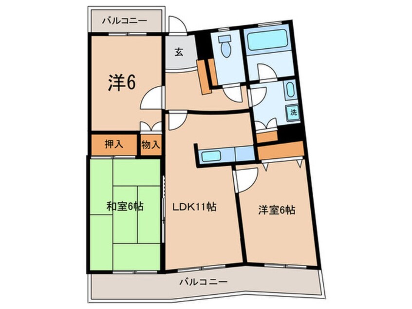 間取図 サンリーラ Ａ