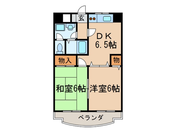 間取り図 ダイナコ－ト折尾Ⅱ(504)