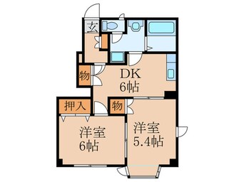 間取図 楽市リバーサイドプレイス２