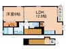 コッティ星和 1LDKの間取り
