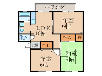 間取図 エクレール・パナＡ