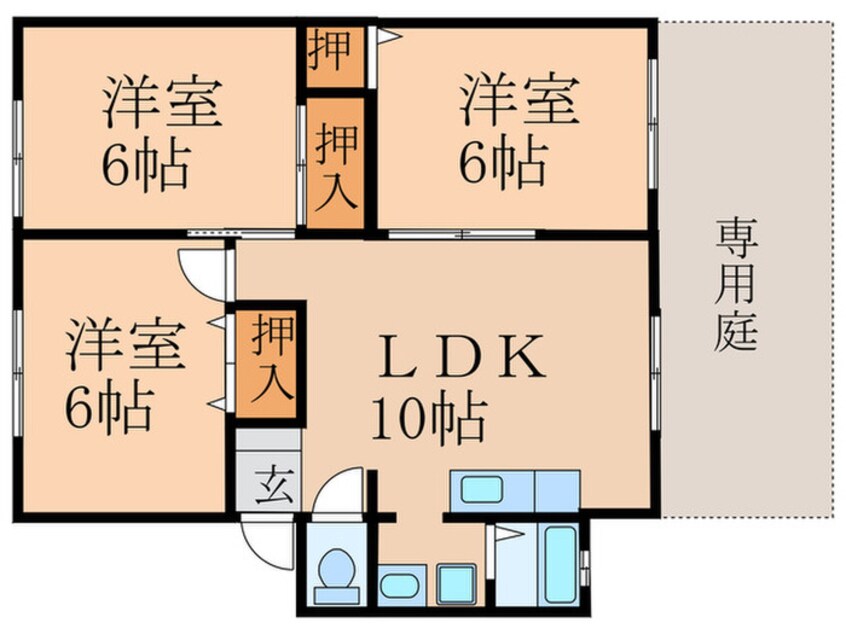 間取図 エクレール・パナＡ