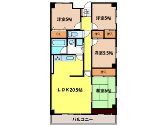 間取図 ＧＯＬＦＯ六本松