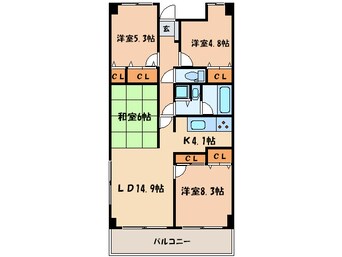 間取図 ＧＯＬＦＯ六本松