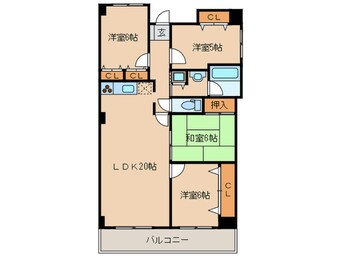 間取図 ＧＯＬＦＯ六本松