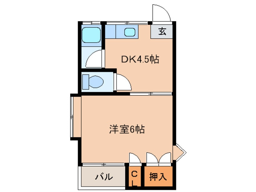間取図 コットンハウス南福岡 Ｂ