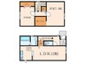 サンラプロ下富野Ⅳ　C棟 2LDKの間取り