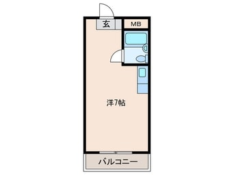 間取図 チサンマンション第一博多(509)