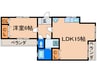 ロ－ド黒崎 1LDKの間取り