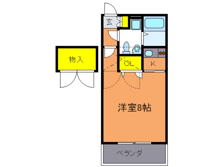 間取図 エステ－トモア天神倶楽部
