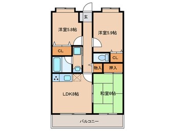 間取図 ベル・ク－ル