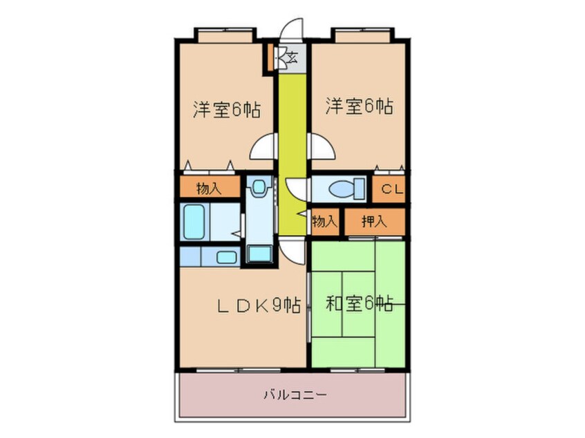 間取図 ベル・ク－ル