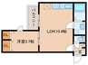 Ｃｒｅｃｉａ陣原 1LDKの間取り