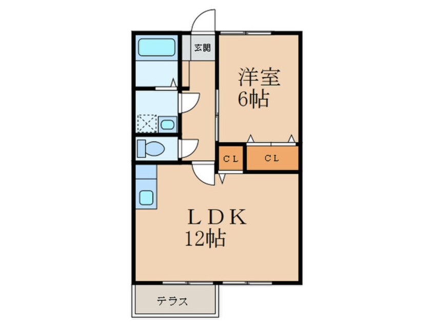 間取図 エスポワールハイムＢ