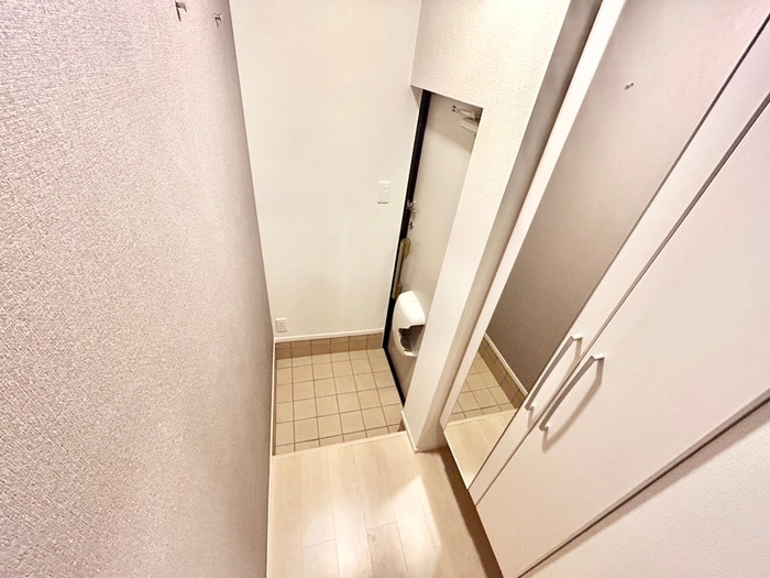 玄関 グリーンコート