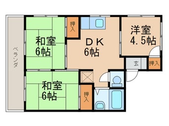 間取図 新飼ハイツ