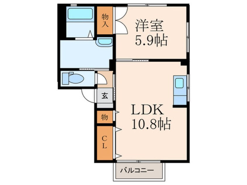 間取図 アコールⅠ