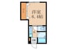 Dear津田　A棟 1Kの間取り